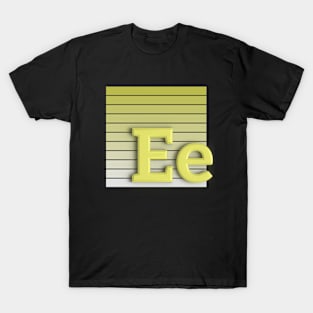 E - letter T-Shirt